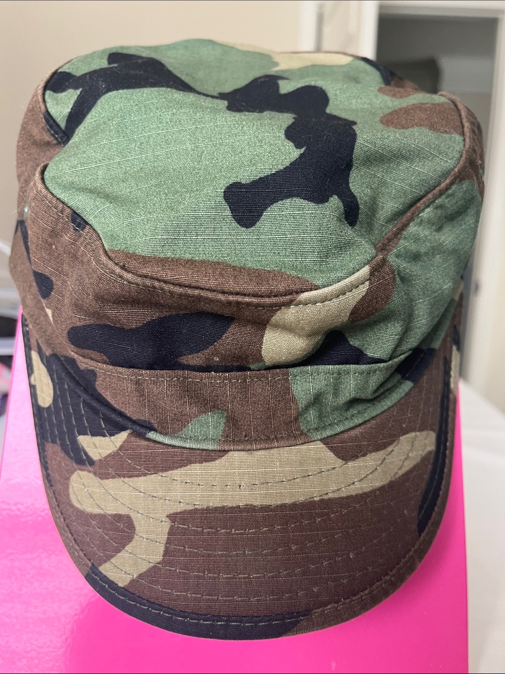 Vintage 90s US Military Woodland BDU Hot Weather Patrol Cap 7 1/8 Propper